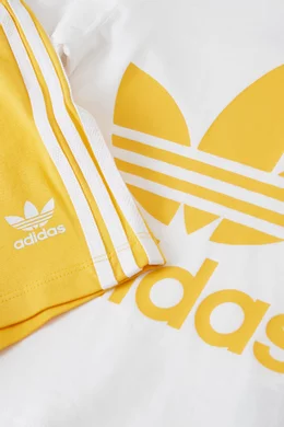 Yellow adidas set hot sale