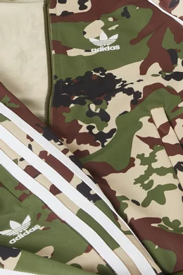 Buy adidas Green Camo SST Set in Tricot For Boys Online Ounass UAE