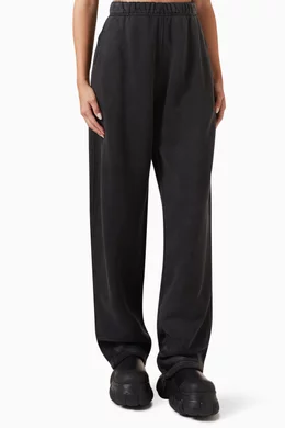 Buy Alexander Wang.t Black High rise Sweatpants in Terry For Women Online Ounass UAE