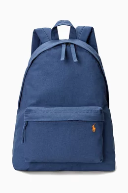 Buy Polo Ralph Lauren Blue Pony Backpack in Canvas For Men Online Ounass UAE
