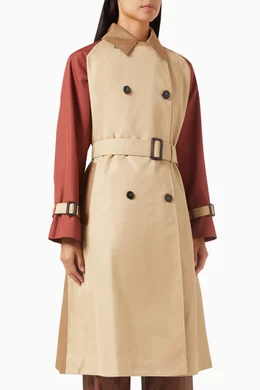 Canasta Reversible Trench Coat in Cotton-blend