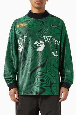 Buy Nike Green x Off-White Long-sleeve Jersey in Recycled Dri-fit