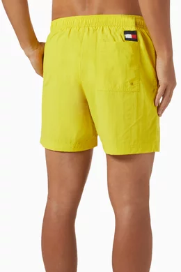 Buy Tommy Hilfiger Yellow Medium Flag Swim Shorts in Recycled Nylon For Men Online Ounass UAE