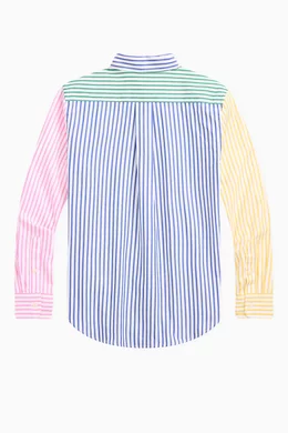 Striped cotton fun shirt outlet