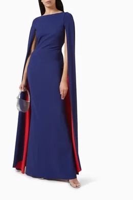 Blue Chiara Boni Long Dress Buy Chiara Boni La Petite Robe Blue  Elongated-sleeve Maxi Dress