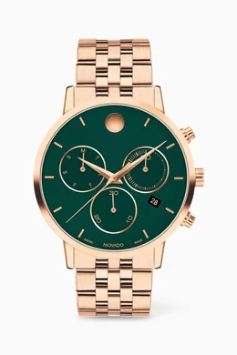 Buy Movado Green Museum Classic Chronograph Watch 42mm For Men Online Ounass UAE