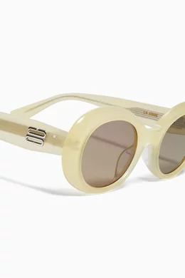 Buy Gentle Monster Yellow Unisex La Mode YC8 Sunglasses in