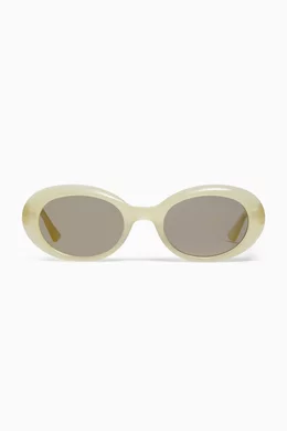 Buy Gentle Monster Yellow Unisex La Mode YC8 Sunglasses in