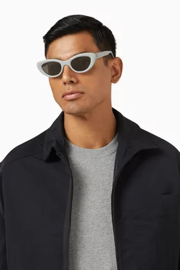 Buy Gentle Monster Grey Unisex Conic G6 Cat-eye Sunglasses in