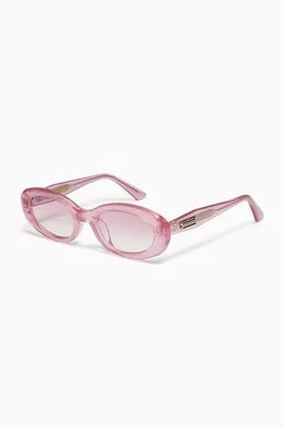 Buy Gentle Monster Pink Unisex July PC6 Oval-frame