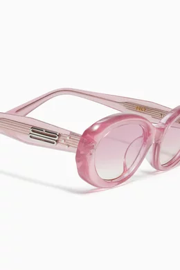Buy Gentle Monster Pink Unisex July PC6 Oval-frame