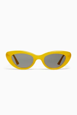 Buy Gentle Monster Yellow Unisex Conic YC7 Cat eye Sunglasses in Acetate For UNISEX Online Ounass UAE