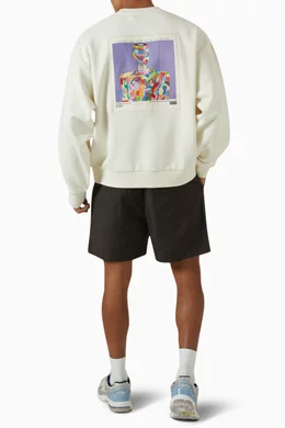 ☆ KITH x EDO Artist nelson crewneck コラボスウェット ☆ Buy Kith Neutral x EDO Artist Nelson Crewneck Sweatshirt in