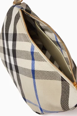 Buy Burberry Neutral Medium Shield Messenger Bag in Burberry