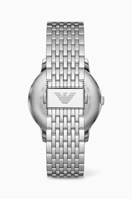 Emporio armani classic stainless steel watch cheap