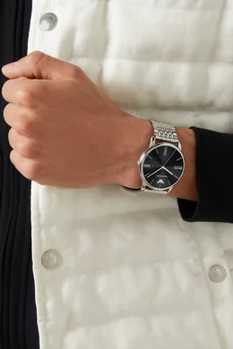 Buy Emporio Armani Black Minimalist Quartz Stainless Steel Watch 42mm For Men Online Ounass UAE