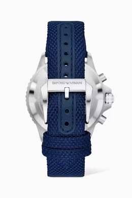 Buy Emporio Armani Blue Diver Chrono Watch 43mm For Men Online Ounass UAE