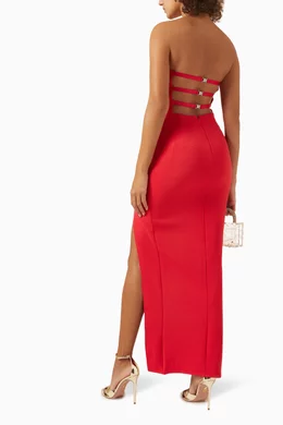 Buy Elle Zeitoune Red Claudia Maxi Dress For Women Online Ounass UAE