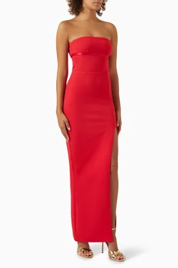 Buy Elle Zeitoune Red Claudia Maxi Dress For Women Online Ounass UAE