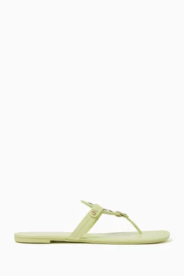 Yellow tory burch miller sandals online