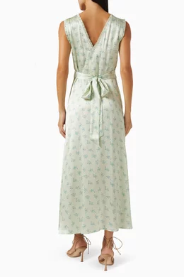 doen tahlia silk maxi dress in green Buy DÔEN Midi For Women Online global-style-Dune
