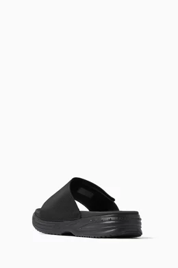 Buy Calvin Klein Jeans Black Chunky Slide Sandals in Recycled Polyester For Men Online Ounass UAE
