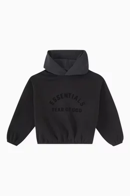Essentials logo hoodie discount
