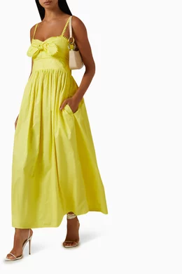 Yellow cotton sundress top