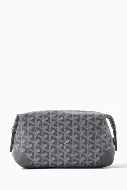 Buy Goyard Pre Loved Grey Unused Bowling 25 Toiletry Pouch in Goyardine Canvas For UNISEX Online Ounass UAE