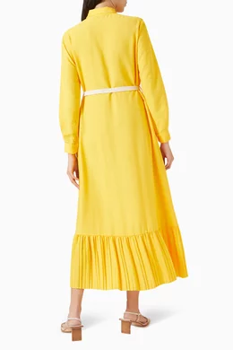 Yellow button up dress outlet