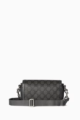 Buy Gucci Grey Super Mini Ophidia Shoulder Bag in Supreme Canvas For Men Online Ounass UAE