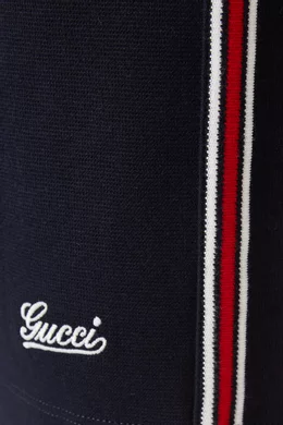 Buy Gucci Blue Basketball Shorts in Cotton Jersey For Men Online Ounass UAE