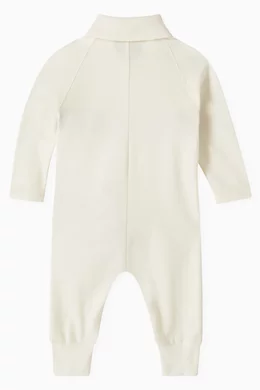 Buy Gucci White Web Onesie in Cotton For Baby Boys Online Ounass UAE