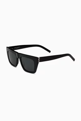 Buy SAINT LAURENT Black Unisex Square Sunglasses in Acetate For UNISEX Online Ounass UAE