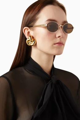 Ysl gold sunglasses top