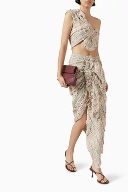 Buy Just Bee Queen Multicolour Tulum Skirt in Cotton blend For Women Online Ounass UAE