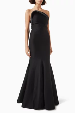 Strapless fishtail gown top