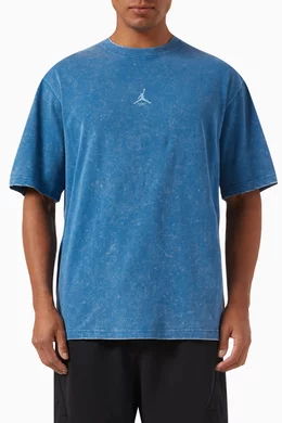 Buy Jordan Blue Flight Essentials T shirt in Cotton For Men Online Ounass UAE