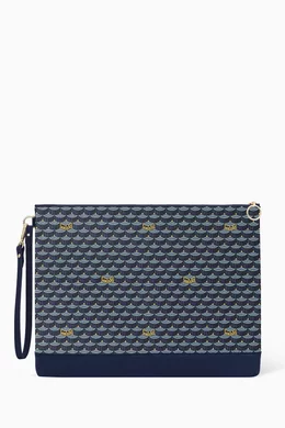 Navy pouch bag shop