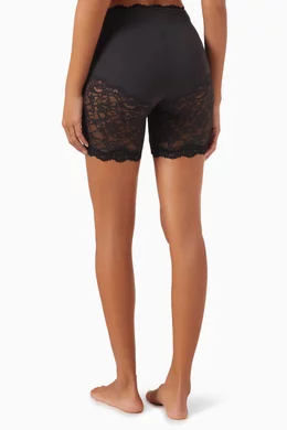 Buy SKIMS Black Fits Everybody Lace Biker Shorts in Stretch Nylon For Women Online Ounass UAE