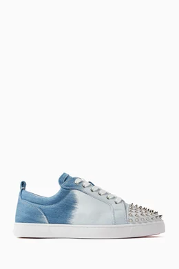 Blue low top louboutins discount