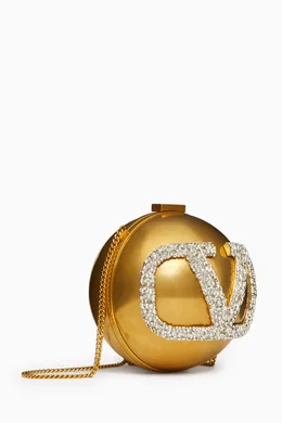 Valentino Garavani VLOGO Signature Minaudière Clutch Bag