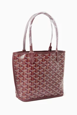Buy Goyard Pre Loved Red Unused Mini Anjou Tote Bag in Goyardine Canvas For Women Online Ounass UAE