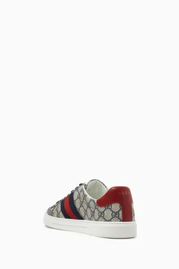 Buy Gucci Neutral Ace Sneakers in GG Supreme Canvas For Men Online Ounass UAE