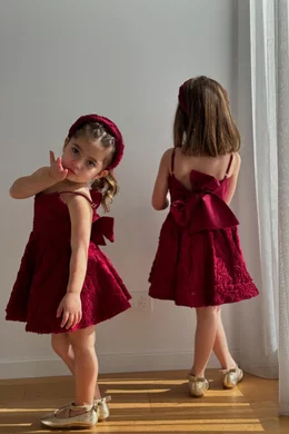 Buy Chloé and Amélie Red How Sweet Is It Dress in Lace For Girls
