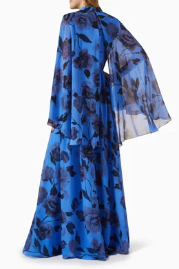 Erdem blue floral dress shop