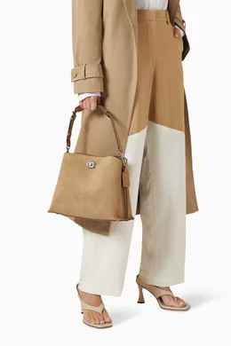 【PORTERNA】Willow suede shoulder bag Buy Coach Brown Willow Shoulder Bag in Suede For Women