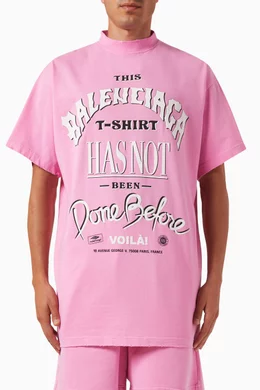 Buy Balenciaga Pink Unisex Not Been Done T-shirt in Vintage