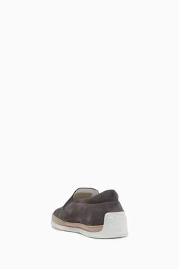 523Q Tod’s Men\'s Gray Suede Slip-On Shoes 11.5 TOD main image 3