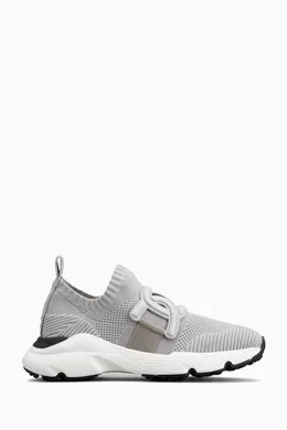 Buy Tod s Grey Kate Slip on Sneakers in Fabric For Women Online Ounass UAE